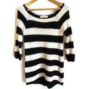Zara black & white striped sweater. Size Small.